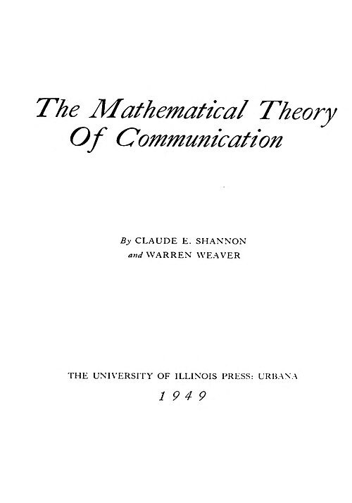 A Mathematical Theory of Communication